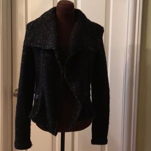 Ann Taylor black tweed jacket